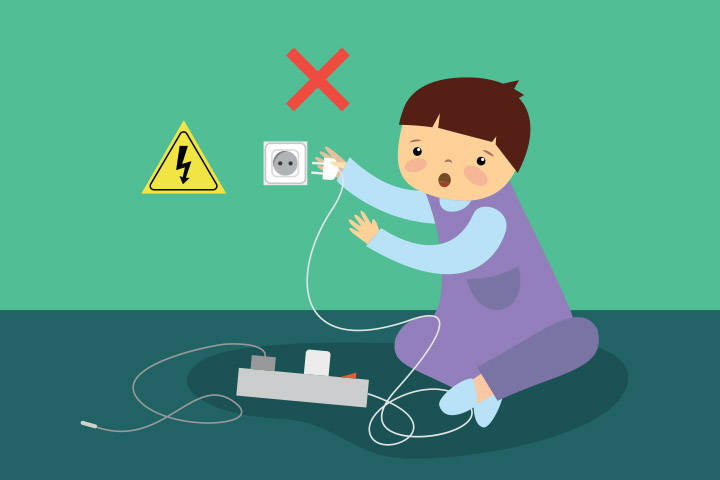Keep all the cords of different appliances out of reach of your kid.