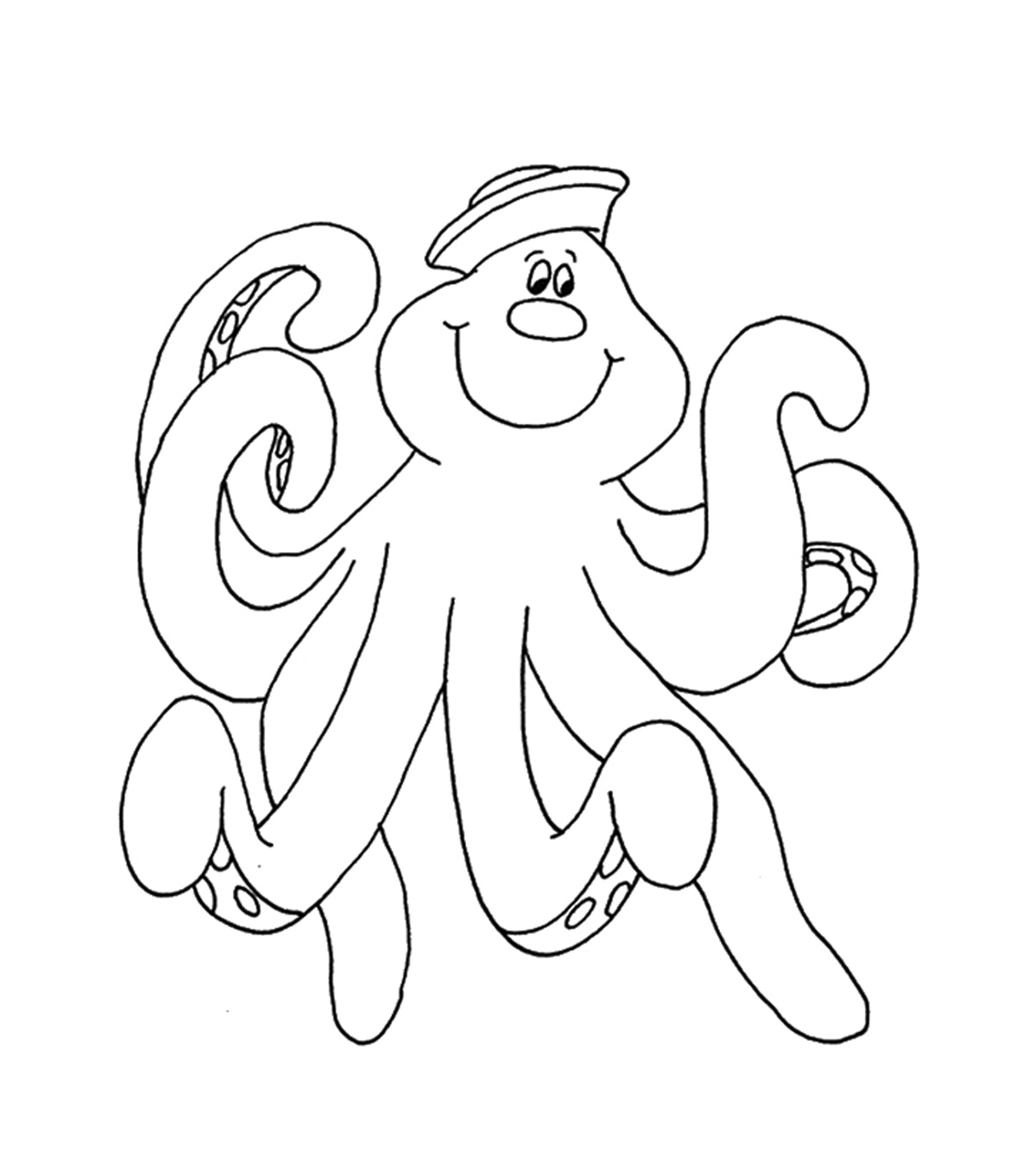 10张可爱的章鱼涂色页，你的孩子会喜欢的万博体育手机官方网站登录