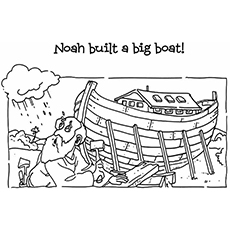 诺亚为动物们造了一艘大船