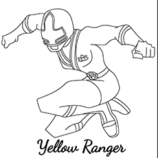 Power Rangers Mega Force设定为行动着色页