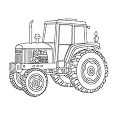 A Tractor Image John Deere Coloring Pages