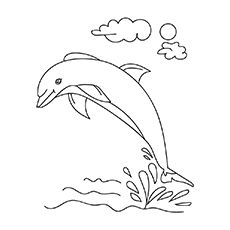 克莱门海豚涂色页