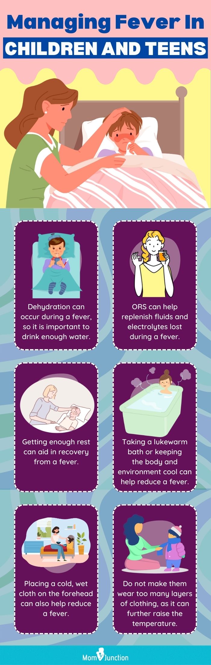 managing fever in children and teens (infographic)