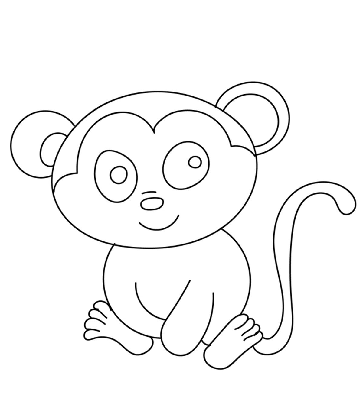 10 Lovely Chimpanzee Coloring Pages For Toddlers