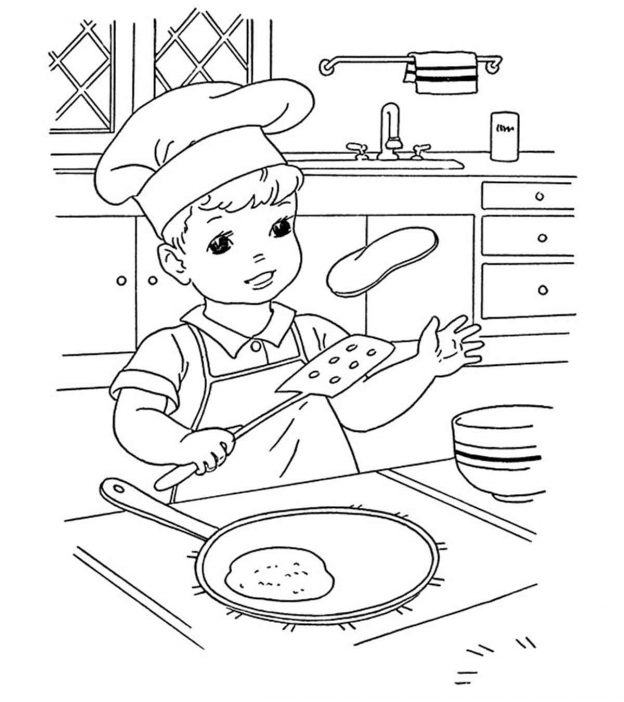 为你的孩子们准备的10个精彩的煎饼涂色页
