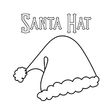 Santa Claus Hat coloring page