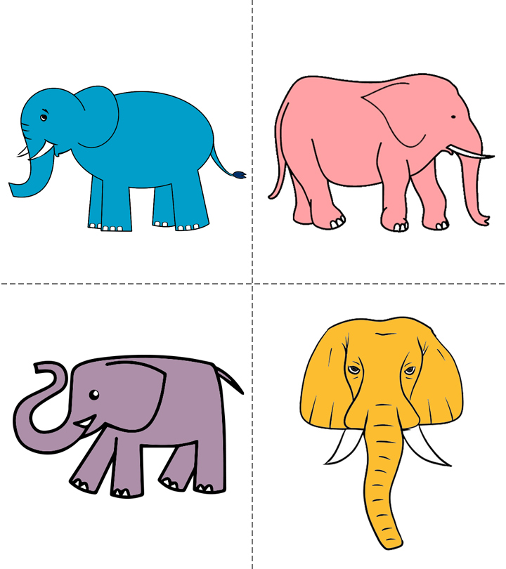 如何为孩子画大象:一步一步的教程