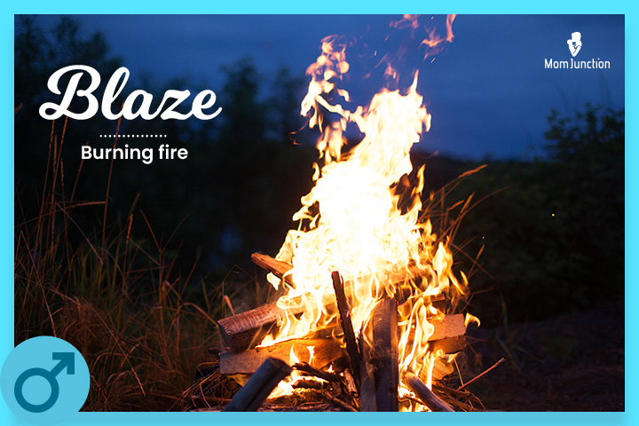 Blaze means fire