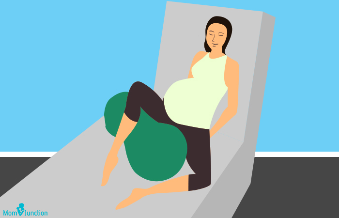 怀孕期间的花生球分娩练习