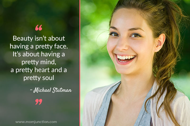 美丽不是有一张漂亮的脸，这是青少年生活中的一句话