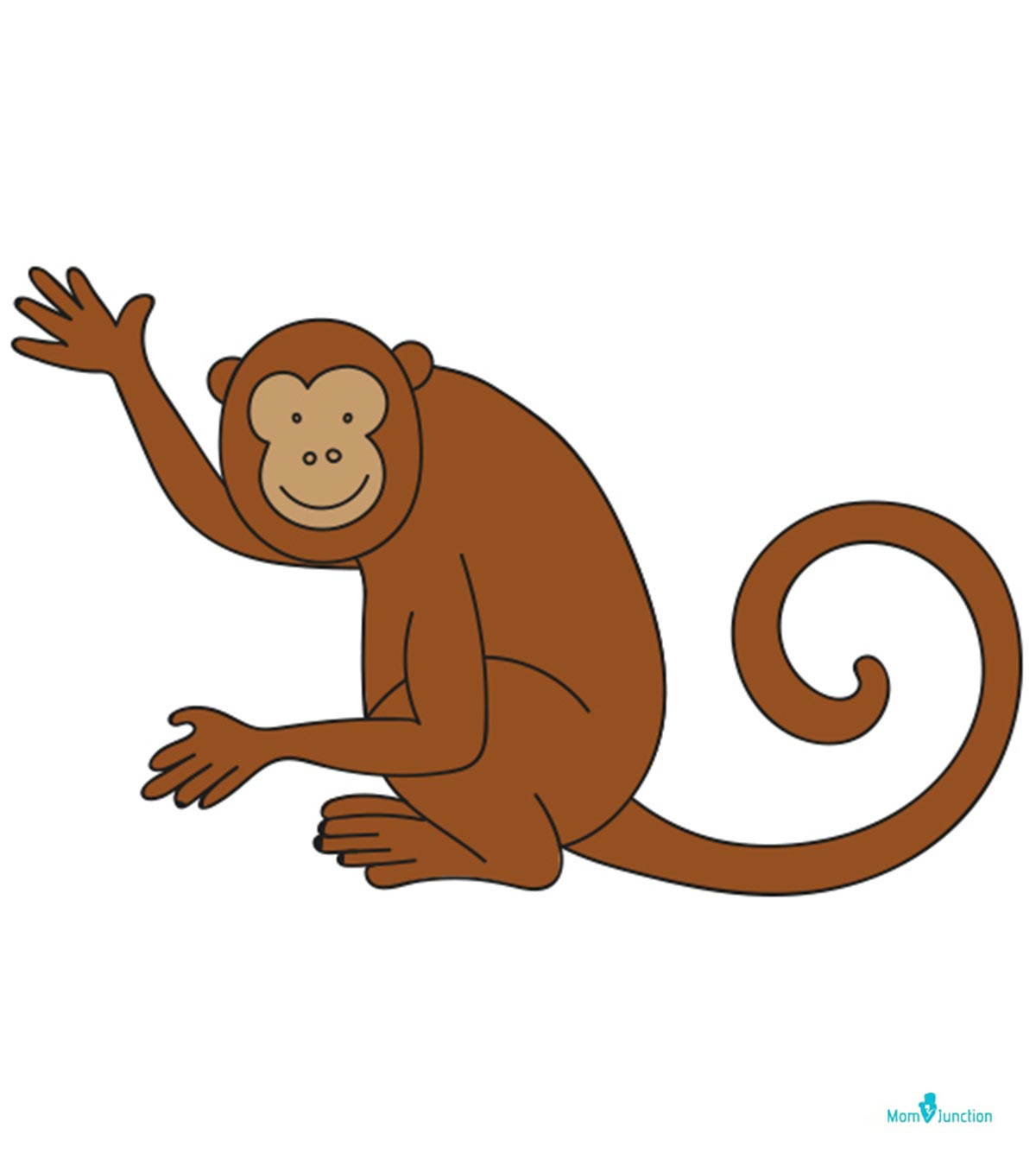 如何画一只猴子:简单的一步一步的孩子指南