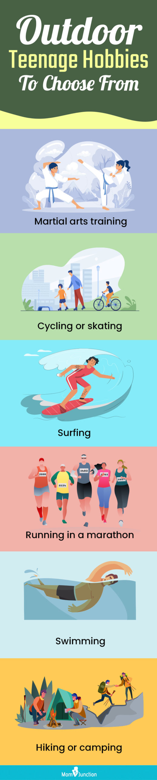 outdoor teenage hobbies to choose from (infographic)