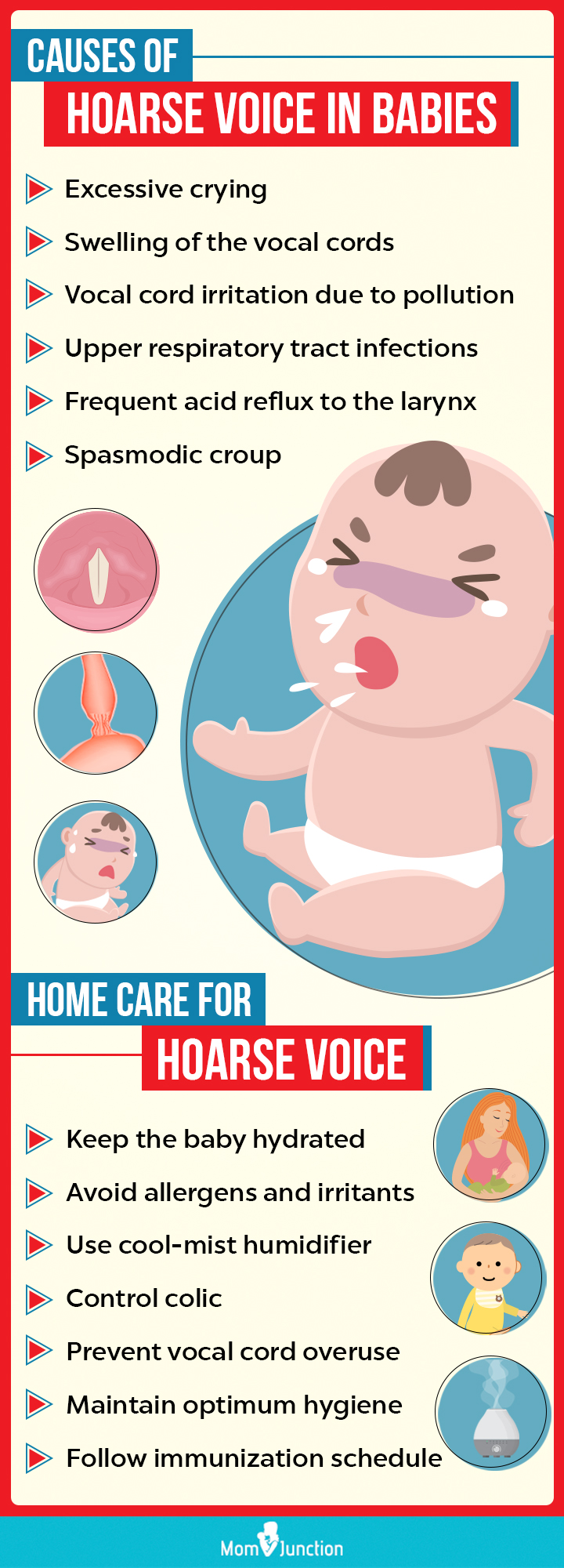 婴儿声音沙哑的原因(信息图)
