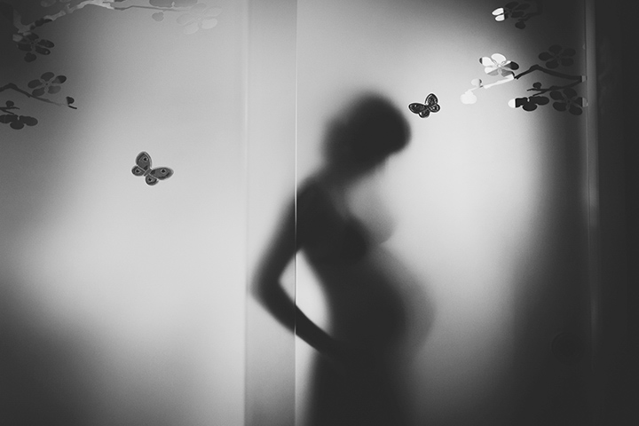 影子主题的孕妇照片的想法
