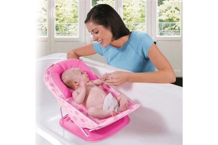玩具娃娃豪华婴儿沐浴与可移动的头部支持