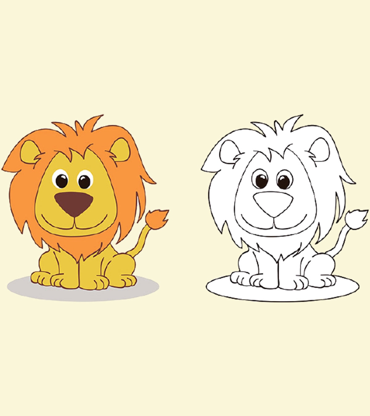 为孩子绘制狮子的一步一步指南