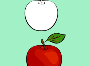 如何给孩子画一个苹果