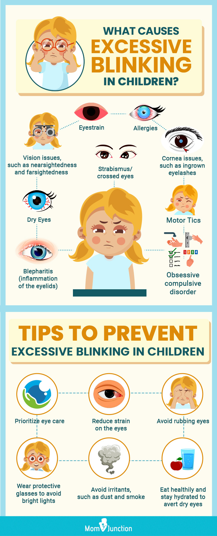 儿童过度眨眼的原因(信息图)