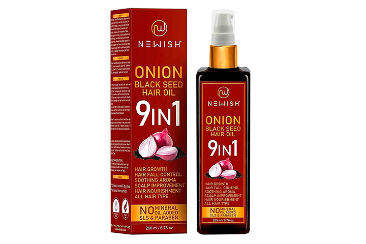 Newish 9 In 1 Onion Black Seed Hair Oil