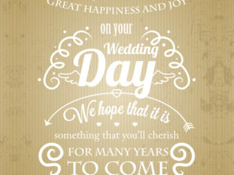 Wedding Wishes And Messages To Congratulate The Couples