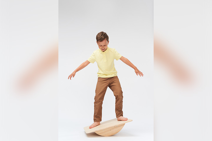 多动症儿童的平衡板活动