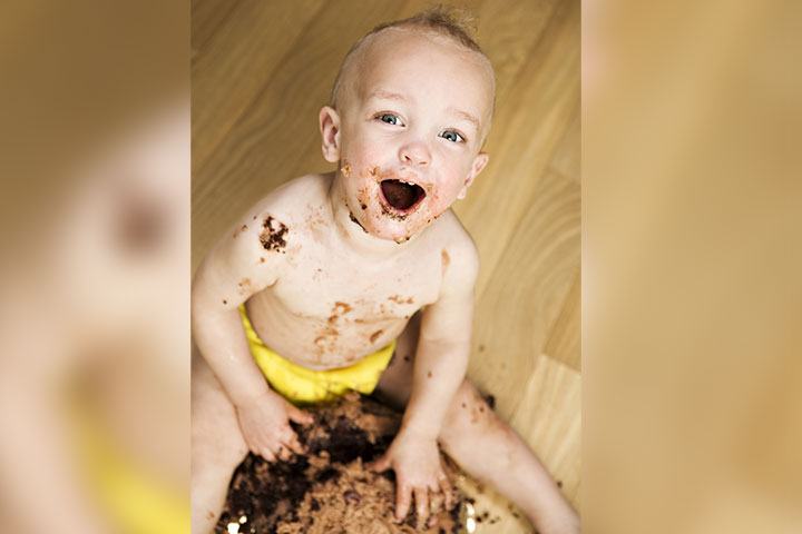 周岁生日巧克力蛋糕