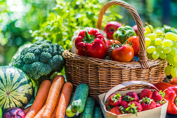 蔬菜和水果可以提供健康的碳水化合物和维生素