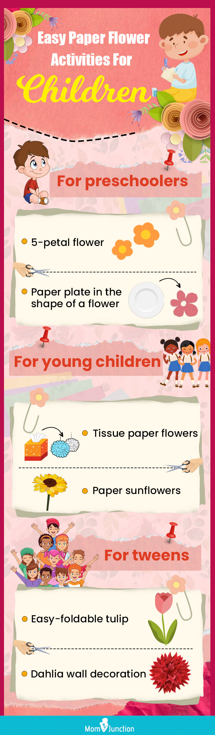 儿童简易纸花活动(资讯图)