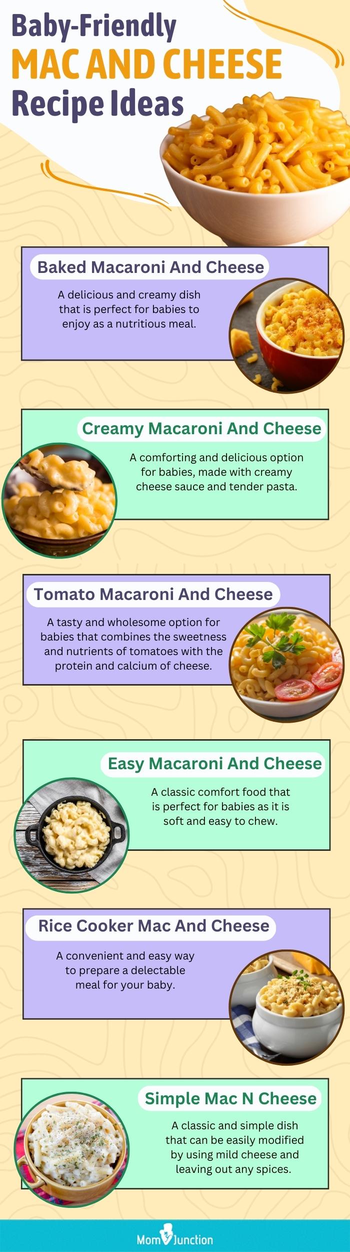 适合宝宝的MAC和奶酪食谱(信息图)