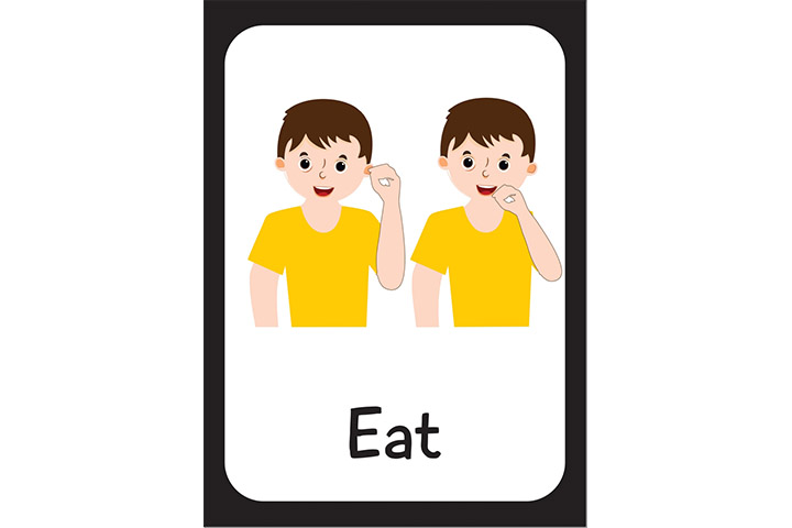 Eat in sign language