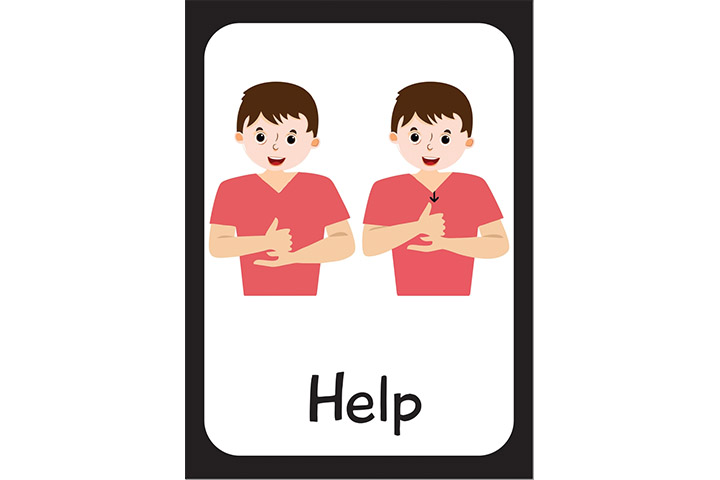 Help in sign language
