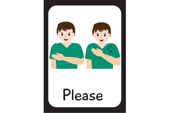 Please in sign language