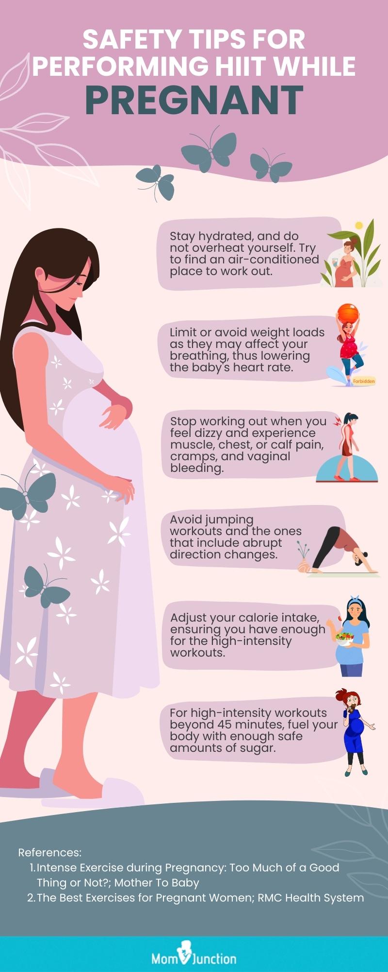 怀孕期间的安全提示(信息图)