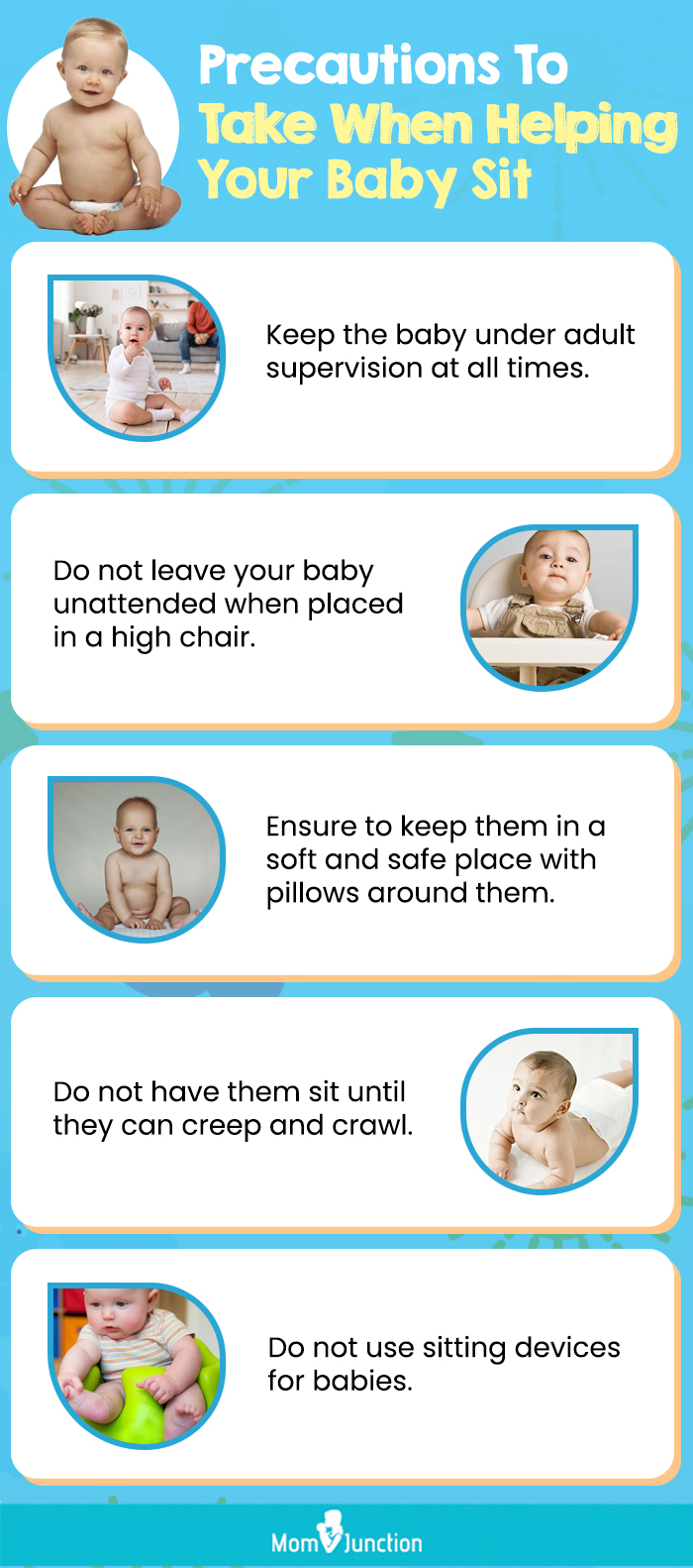 帮助宝宝照看时的注意事项(信息图)